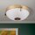Deckenlampe Metall Glas E27 rund D: 31 cm 2-flammig