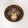 Deckenlampe Metall Glas E27 rund D: 31 cm 2-flammig