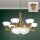 Kronleuchter Metall Glas 75 cm breit H: 94 cm E27