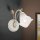 Wandlampe Glas Metall E14 21 cm hoch Landhaus Stil