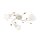 Deckenlampe Metall Glas E14 60 cm breit 3-flammig OSKAR
