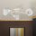 Deckenlampe Metall Glas E14 60 cm breit 3-flammig OSKAR
