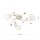 Deckenlampe Metall Glas E14 60 cm breit 3-flammig OSKAR