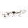 Deckenlampe Glas Metall E14 Shabby Antik Weiß
