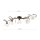 Deckenlampe Glas Metall E14 Shabby Antik Weiß