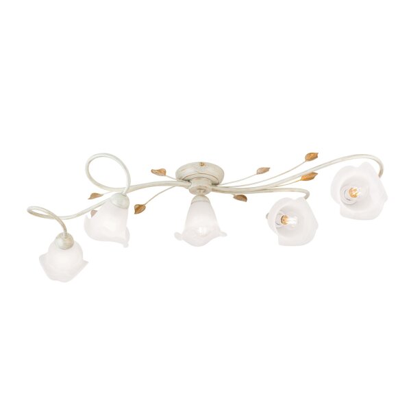 Deckenlampe Metall Glas E14 Landhausstil OSKAR