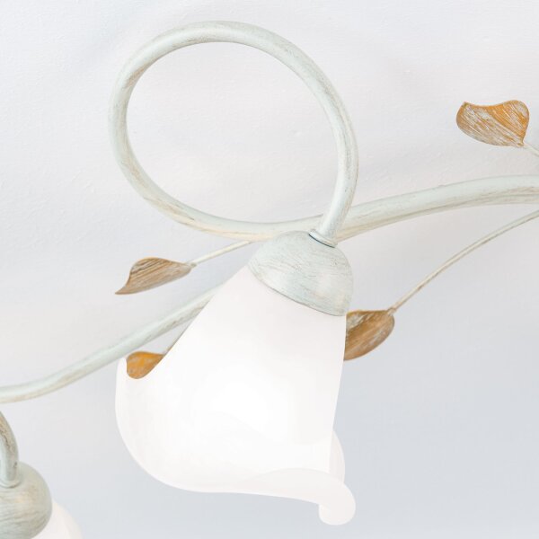 Deckenlampe Metall Glas E14 Landhausstil OSKAR