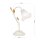 Tischleuchte Metall Glas 33 cm hoch E14 Landhaus OSKAR