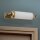 Wandlampe Messing massiv Glas 41,5 cm breit E14 VIKTOR