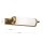 Wandlampe Messing massiv Glas 41,5 cm breit E14 VIKTOR