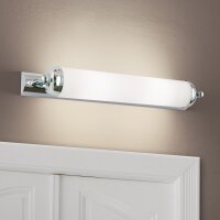 Wandlampe Echt-Messing Glas E14 41,5 cm breit 2-flammig