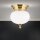 Deckenlampe Messing massiv Glas rund D: 18 cm E27