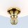 Deckenlampe Messing massiv Glas rund D: 18 cm E27