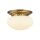 Deckenlampe Echt-Messing Glas E27 D: 33 cm 2-flammig