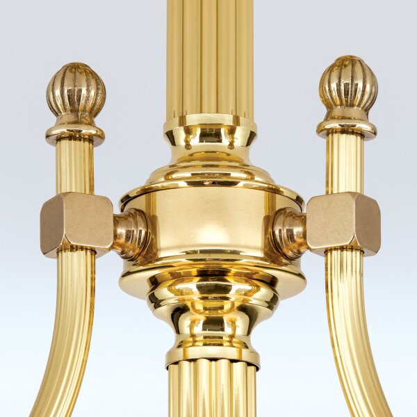 Deckenlampe Messing Glas E27 B: 55 cm 4-flammig VIKTOR