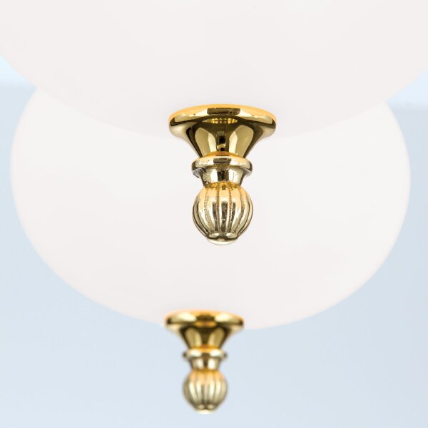 Deckenlampe Messing Glas E27 B: 55 cm 4-flammig VIKTOR