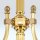 Deckenlampe Messing Glas E27 B: 55 cm 4-flammig VIKTOR