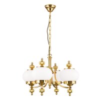 Kronleuchter Messing Glas B: 58 cm H: 108 cm E27