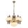 Kronleuchter Glas Messing E27 B: 65 cm H: 125 cm