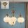 Pendelleuchte Glas Messing E27 B: 55 cm H: 122 cm