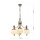 Pendelleuchte Glas Messing E27 B: 55 cm H: 122 cm