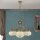 Pendelleuchte Messing Glas E27 B: 65 cm H: 133 cm