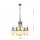 Pendelleuchte Messing Glas E27 B: 65 cm H: 133 cm