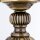 Nachttischlampe Echt-Messing Glas 33 cm hoch E27 rund