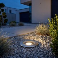 LED Einbaustrahler Edelstahl Glas IP67 Ø14 cm 4000 K