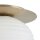 Deckenlampe Glas Metall Weiß Gold E27 Ø35 cm rund