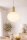 Hängelampe Glas Metall Ø32 cm rund E27 Gold Weiß