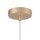 Hängelampe Glas Metall Ø32 cm rund E27 Gold Weiß