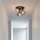Deckenlampe Rauchglas Metall Schwarz E27 53,5 cm 3-flmg