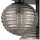 Deckenlampe Rauchglas Metall Schwarz E27 53,5 cm 3-flmg