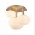 Deckenlampe Glas Metall Gold E27 53,5 cm 3-flammig