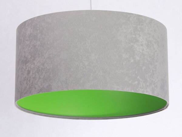 Suspension Retro Gris Vert Tissu rond Salle à manger