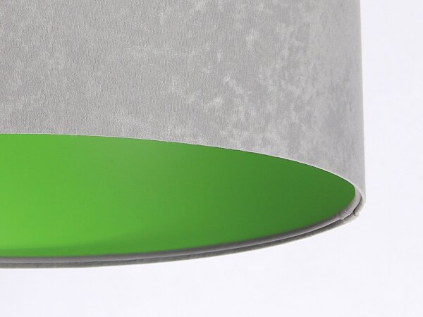 Suspension Retro Gris Vert Tissu rond Salle à manger
