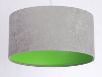 Suspension Retro Gris Vert Tissu rond Salle à manger