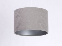 Suspension ronde Blanc Gris Argent Tissu Table de salle...