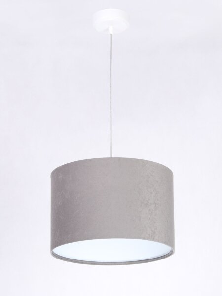 Lampe à suspendre Gris Blanc Rétro ronde Salle à manger Luminaire