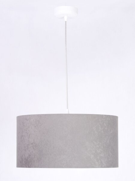 Suspension Gris Blanc Tissu rond Rétro Table à manger