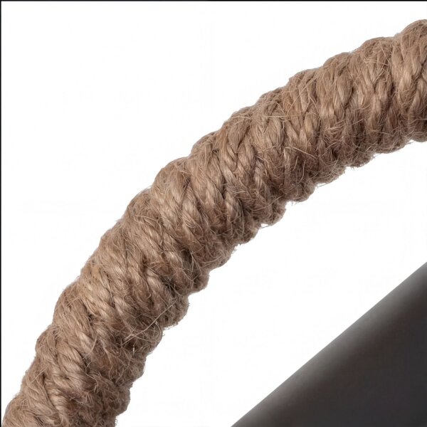 Wandleuchte Metall H: 29 cm Natur Schwarz E27 ALVERA