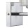 Wandleuchte Metall E27 23 cm hoch Chrom Modern