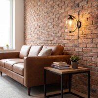 Wandlampe Metall Rauchglas E27 H: 30 cm Modern YLONA
