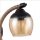 Wandlampe Metall Rauchglas E27 H: 30 cm Modern YLONA