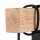 Wandlampe Metall E27 16 cm hoch geflammtes Holz Schwarz