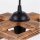 Pendelleuchte Metall Holz E27 H: max. 130 cm eckig