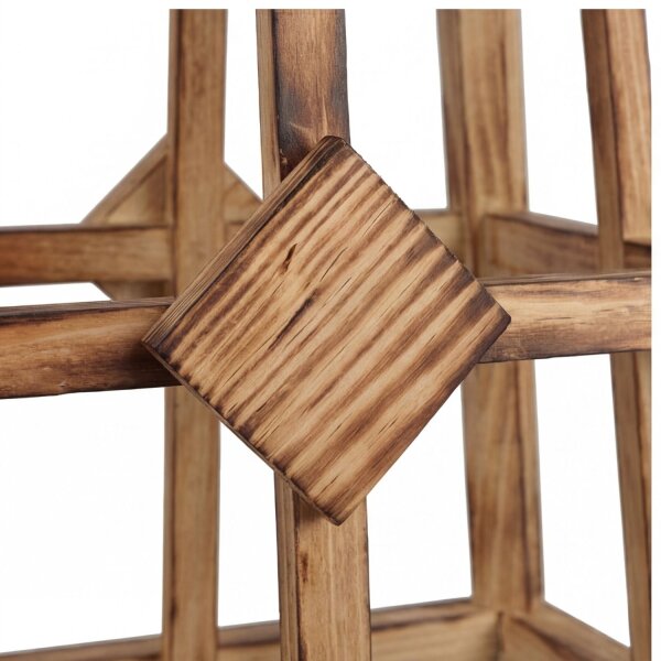 Pendelleuchte Metall Holz B: 23 cm H: max. 130 cm E27