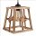 Pendelleuchte Metall Holz B: 23 cm H: max. 130 cm E27