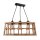 Hängelampe Metall Holz E27 H: max. 115 cm 3-flammig